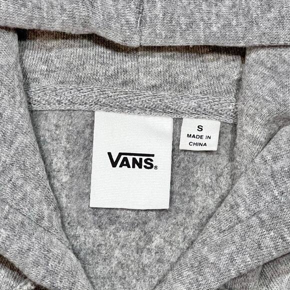 Vans Off The Wall Classic Hoodie Pullover Men Small Gray Sweater Sweatshirt New - Picture 4 of 5